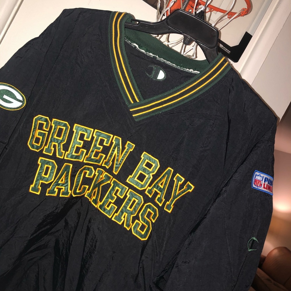 Pro Line Green Bay Packers Windbreaker Pullover